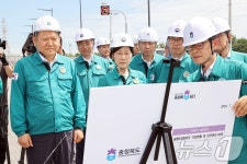 이상민·한화진 장관 궁평2지하차도 복구사업 현장은?