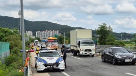 남양주시 진접2지구 인근 도로 1.5㎝ 침하…긴급 보수작업