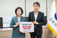 이수희 강동구청장, 교육부에 올림픽파크포레온 중학교 설립 요청