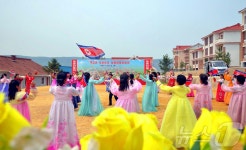 북한 함북 명간군 양천농장서 새집들이…인민의 이상촌