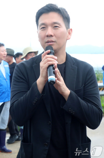 익산 수해 피해 현장 찾은 김지수 후보