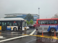 고양 대화역 사거리 버스추돌사고