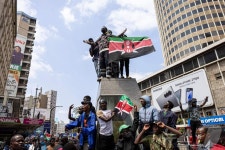 [포토]케냐 Z세대 집회 금지령에도 반정 시위 지속