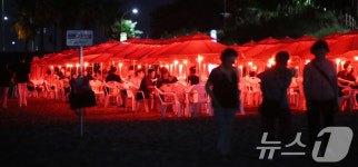 밤에도 덥네…계절음식점 북적