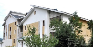 北 갑산군 사평농장에 생긴 수백 세대 살림집