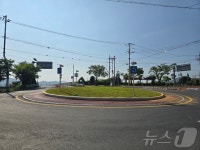 하동 화포 교차로 설치, 통과시간·사고율 감소 효과