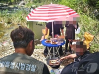 [르포] 강원 계곡마다 불법야영에 삼겹살 파티…단속반에 되레 항의
