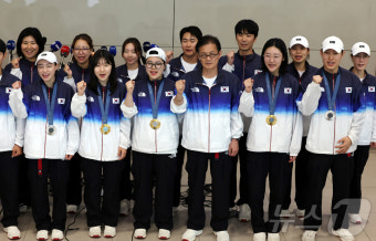파리올림픽 사격 대표팀 귀국