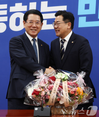 박찬대 원내대표, 김영록 전남지사 접견
