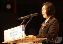 광복회장 기념사 대독하는 광복회 제주지부장
