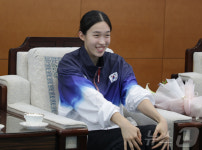 수줍은 김유진 금메달 자신있었다