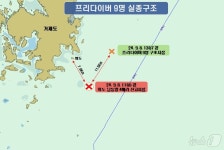 해상서 프리다이빙하다 11 떠내려간 9명 2시간 만에 구조