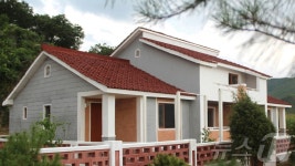 북한 황해북도 평산군 청학·와현농장서 새 살림집 입사모임