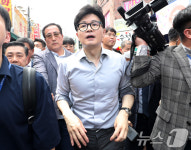 부산 서동미로시장 찾은 한동훈