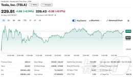 스페이스X 우주 유영 성공, 테슬라 0.74% 상승