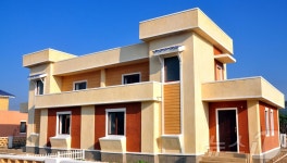 사회주의 이상촌으로 정변…北 중화군 마운농장 새 주택 풍경