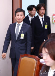 문체위 현안질의 출석하는 정몽규·홍명보
