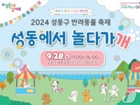 댕댕이랑 패션쇼…28일 반려동물 축제 성동에서 놀다가게 진행