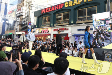 압구정로데오 거리에서 열린 강남패션페스타