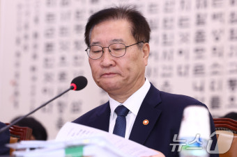 [국감]굳은 표정의 박성재 법무장관