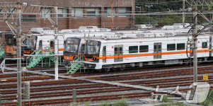 부산 노포차량기지에 보이는 열차