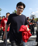 한동훈, 부산 노포역 일대서 도보유세