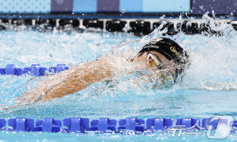 '파리 銅' 김우민, 전국체전 자유형 1500m 우승…다관왕 시동