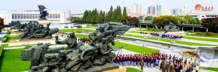 北, 한국전쟁 승리기념관 조명…전승세대 계승하자