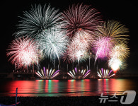 화려한 부산불꽃축제