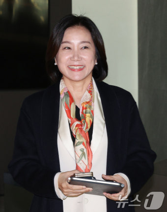 의료계 간담회 향하는 허은아 개혁신당 대표