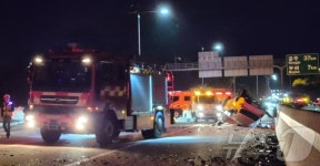 서천공주고속도로 부여백제휴게소 인근서 4중 추돌…5명 이송