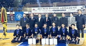 전북 익산중학교 검도부, 올해 마지막 전국대회서 단체전 우승