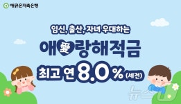 애큐온저축은행, 출산장려 지원 최대 연 8% 애랑해 적금 출시