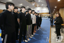 장미란 차관, 계명대 태권도부 격려