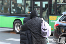 기온 내려간 등굣길