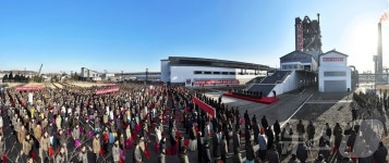 북한 황해제철연합기업소 에너지절약형산소열법용광로 준공