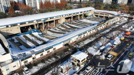 안양시 폭설피해 농수산물도매시장 청과동 지붕 26일부터 철거