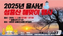 부여군 여객기 참사로 성흥산 해맞이 행사 취소