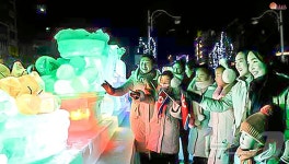 스키관광 휴양지 변모할 북포태산지구…北 봇나무거리 조명
