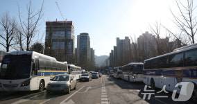 경찰 병력 배치된 정부과천청사