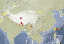 중국 시짱 자치구에서 규모 6.9 지진 발생