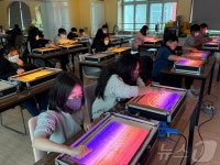 보령 웅천초, 독서 토론 연계 샌드아트 체험
