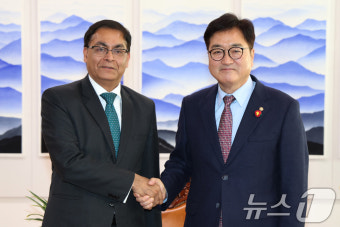 우원식 국회의장, 아미트 꾸마르 주한 인도대사 접견