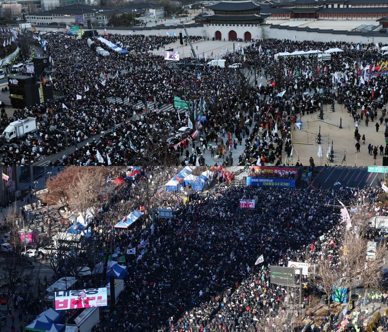 윤석열 대통령 석방 이틀째, 대규모 집회로 서울 도심 혼돈 여지
