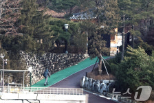 일촉즉발 대통령 관저