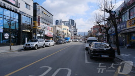 영동군 중앙로터리 회전교차로~영동역 노상주차장 폐지