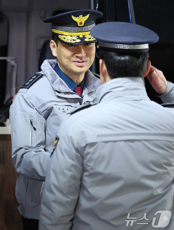 동교치안센터 방문한 박현수 서울경찰청장 직무대리