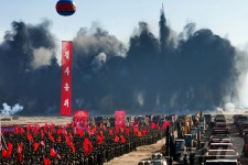 북한, 온실농장·남새과학연구기지 착공식 개최