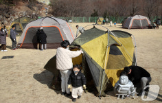 가족 캠핑활동