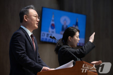 연금 개혁 관련 기자회견 하는 안상훈 의원